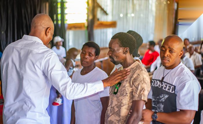 Worshippers dancing before the Lord