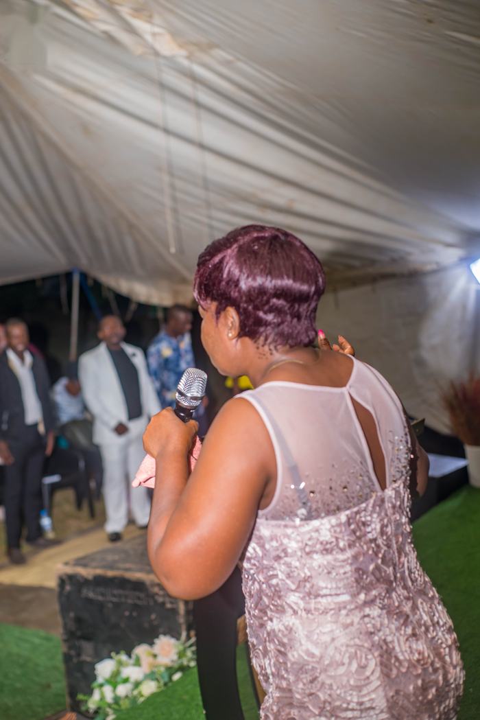 Hands lifted at the crusade night